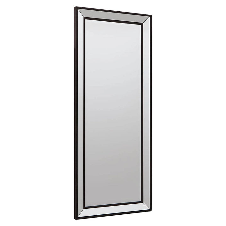 Matte Black Freestanding Wall Mirror