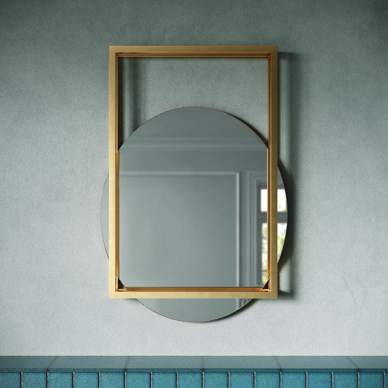 Vanity Mirror in Brushed Gold