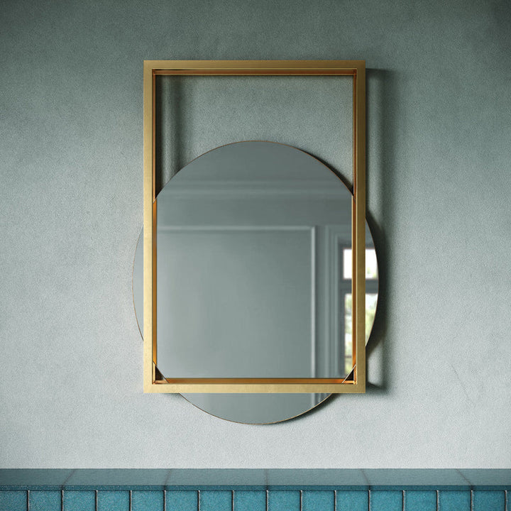 Vanity Mirror in Brushed Gold