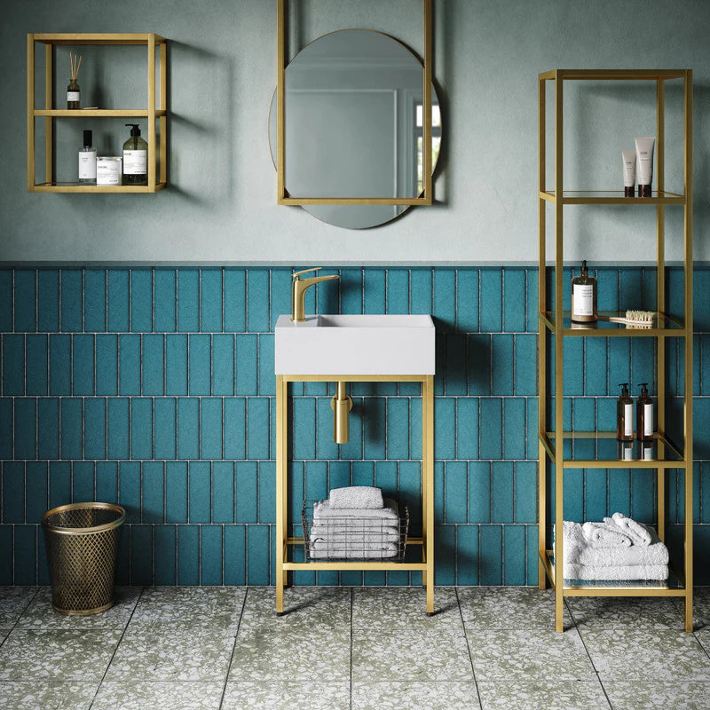Vanity Mirror in Brushed Gold