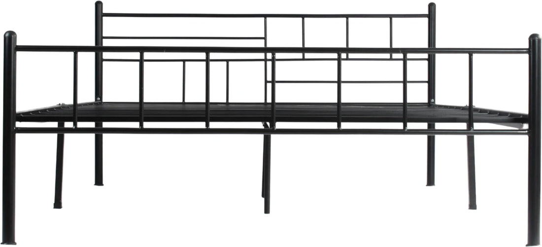 Modern Geometric Metal Platform Bed