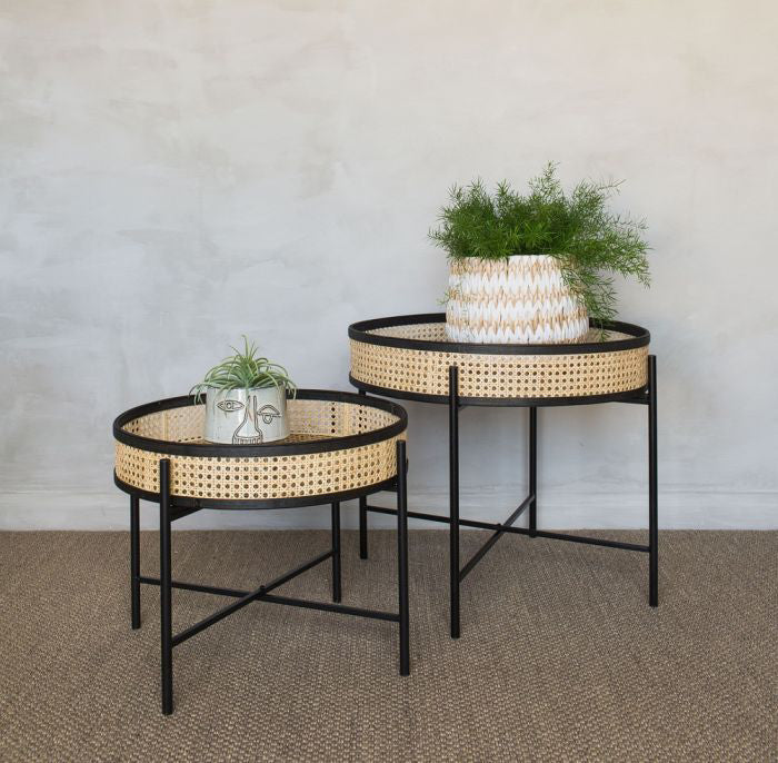Round Rattan Small Table